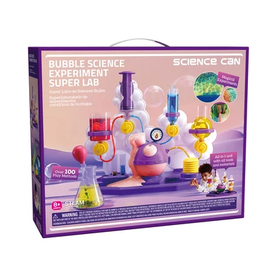 Gambar Science Can Set Bubble Science Experiment Super Lab - Ungu