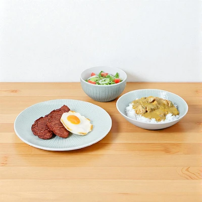 Gambar Appetite Naomi Perlengkapan Makan Keramik Stoneware Set 12 pcs - Hijau
