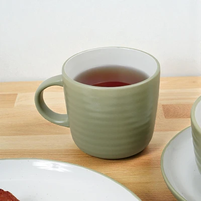 Gambar Appetite Nala Perlengkapan Makan Keramik Stoneware Set 8 pcs - Hijau