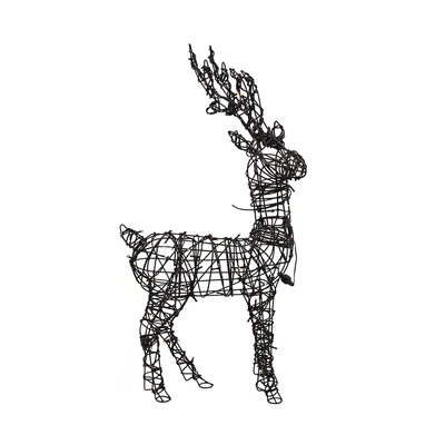 Gambar Noelle Lampu Dekorasi Natal Christmas Deer Standing Sculpture 80 - Hitam