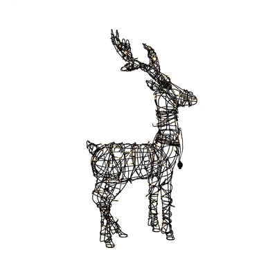 Gambar Noelle Lampu Dekorasi Natal Christmas Deer Standing Sculpture 80 - Hitam