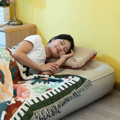 Gambar Soleil Kasur Angin Otomatis Inflatable Twin - Cokelat Khaki
