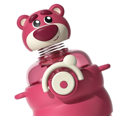 Jual Ataru Botol Minum Tritan Dengan Sedotan Strap Lotso 600 Ml Pink ...