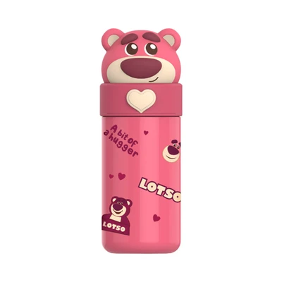 Gambar Ataru Botol Vacuum Flask Stainless Steel Head Lotso 350 ml - Pink