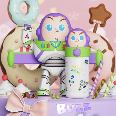 Gambar Ataru Botol Vacuum Flask Stainless Steel Head Buzz 350 ml- Putih