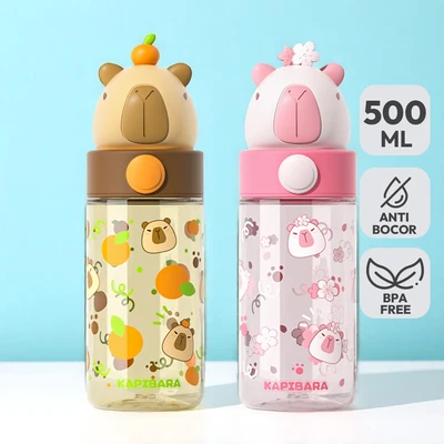 Gambar Ataru Botol Minum Tritan Head Capybara 500 ml Random