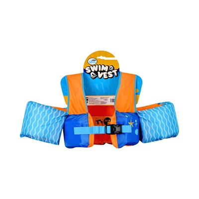 Gambar Paso Pelampung Renang Anak Paddle Pals Jumper Whale - Biru/oranye