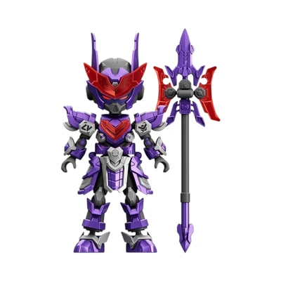 Gambar Blokees Hero Infinity Armor Version Action Figure Lubu Battle Suit - Ungu