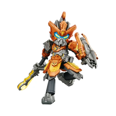 Gambar Blokees Hero Infinity Armor Version Action Figure Huangzhong Battle Suit - Oranye