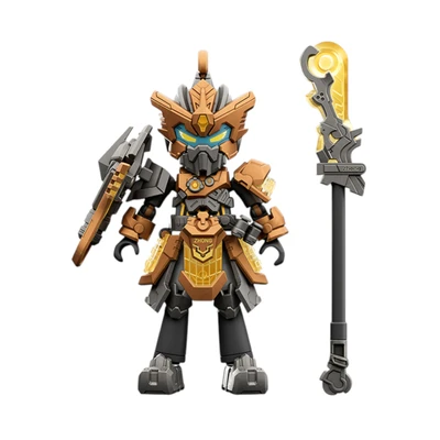 Gambar Blokees Hero Infinity Armor Version Action Figure Huangzhong Battle Suit - Oranye