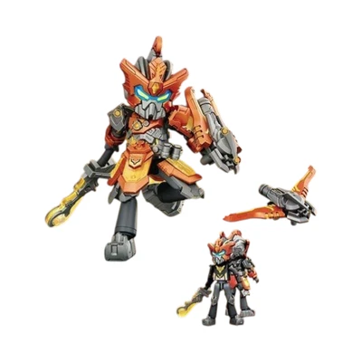 Gambar Blokees Hero Infinity Armor Version Action Figure Huangzhong Battle Suit - Oranye