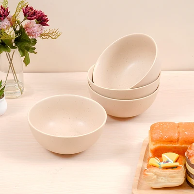 Gambar Appetite Oliver Mangkuk Saji Porcelain 15 cm Set 4 pcs - Cokelat