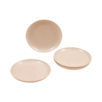 Gambar Appetite Oliver Piring Makan Porcelain 23 cm Set 4 pcs - Cokelat