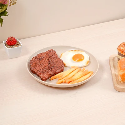 Gambar Appetite Oliver Piring Makan Porcelain 23 cm Set 4 pcs - Cokelat