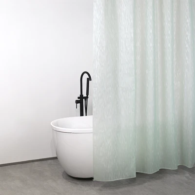 Gambar Forhom Tirai Kamar Mandi PEVA 180x180 cm - Hijau Misty
