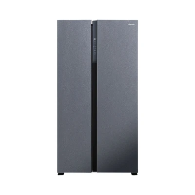 Gambar Hisense Kulkas 2 Pintu Side By Side 544 Liter RS708N4IBN - Hitam