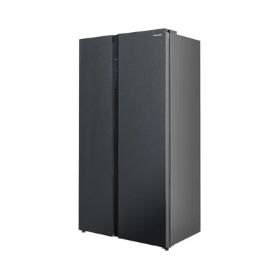 Gambar Hisense Kulkas 2 Pintu Side By Side 544 Liter RS708N4IBN - Hitam