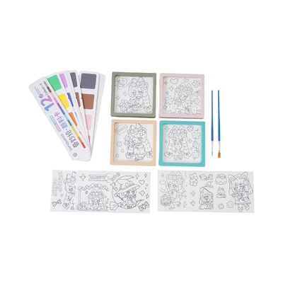 Gambar Ataru Set 4 pcs Picture Frame & DIY Painting Card Fairy Tale - Mix