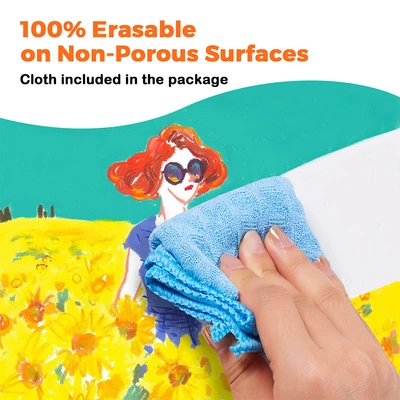 Gambar Jarmelo Set 12 Pcs Crayon Washable Silky Window - Mix