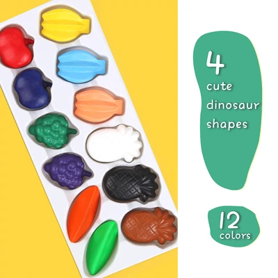Gambar Jarmelo Set 12 Pcs Crayon Washable Colorful Fruits - Mix