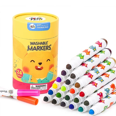Gambar Jarmelo Set 24 Pcs Spidol Washable Baby Roo - Mix