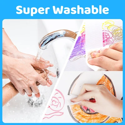 Gambar Jarmelo Set 24 Pcs Spidol Washable Baby Roo - Mix