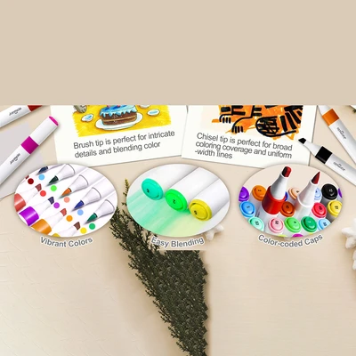 Gambar Jarmelo Set 24 Pcs Spidol Washable Dual Tip - Mix