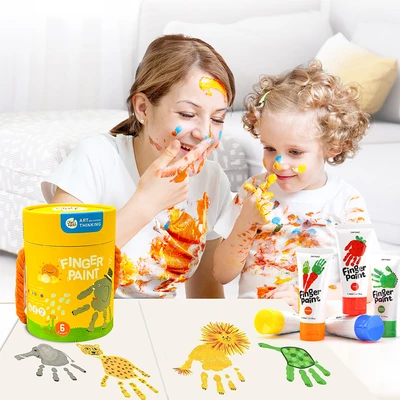 Gambar Jarmelo Set 6 Pcs Finger Paint Colors - Mix