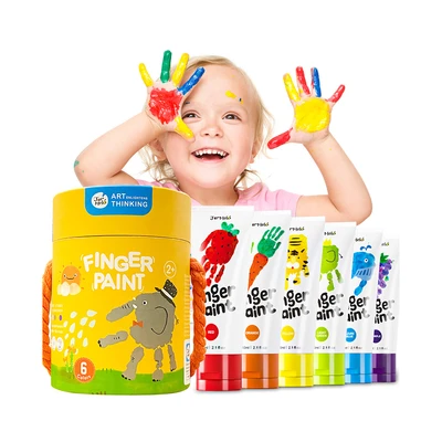 Gambar Jarmelo Set 6 Pcs Finger Paint Colors - Mix