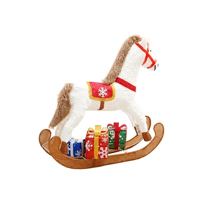 Gambar Noelle 90 cm Lampu Dekorasi Natal Christmas Rocking Horse - Putih