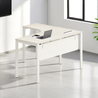 Gambar Sieben Meja Kantor L Kiri - Putih