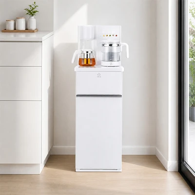 Gambar Kels Arvon Dispenser Air Bottom Loading Electric Dengan Kettle & Tea Maker - Putih