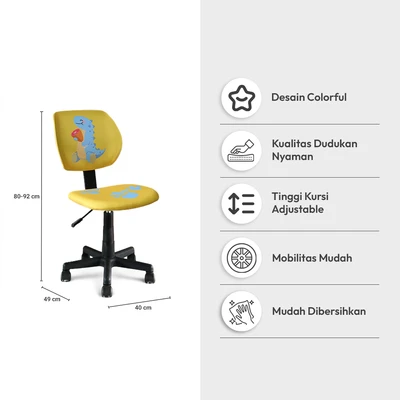 Gambar Informa Otto Kursi Belajar Anak Dino - Kuning