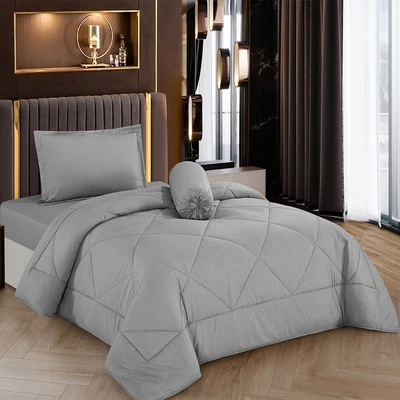 Gambar Cotton Couture 120x200 cm Seprai Single Bamboo - Abu-abu