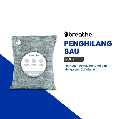 Gambar Breathe Penghilang Bau Air Care Bag All In One 200 gr - Abu-Abu