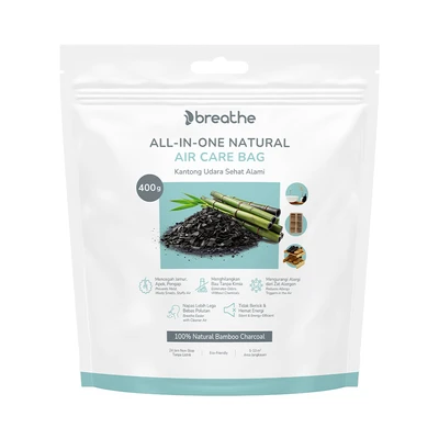 Gambar Breathe Penghilang Bau Air Care Bag All In One 400 gr - Abu-Abu