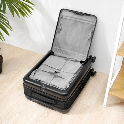 Gambar Luggo Compact Koper ABS TSA Lock Front Open 20 Inch - Hitam