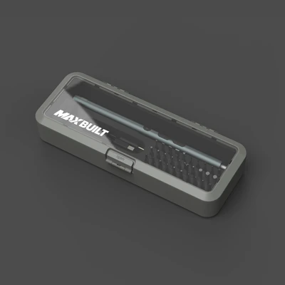 Gambar Maxbuilt Set Obeng Presisi Cordless 3.7V - Abu-Abu