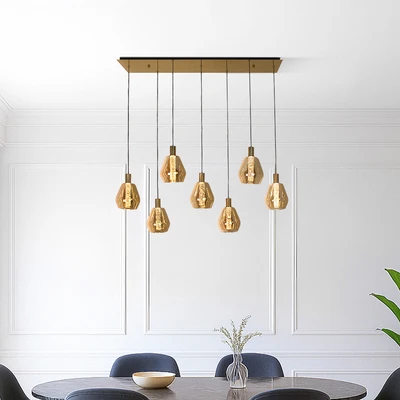 Gambar Informa Sonata Lampu Gantung Hias 7L - Gold Brass