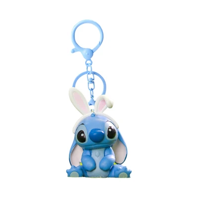 Gambar Kimmon Gantungan Kunci Disney Stitch Pendant Bunny Ear Outfit - Biru