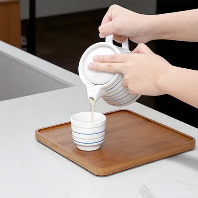 Gambar Appetite Hoshi Teko Teh & Cangkir Stoneware Dengan Nampan 500 ml Set 4 Pcs - Mix