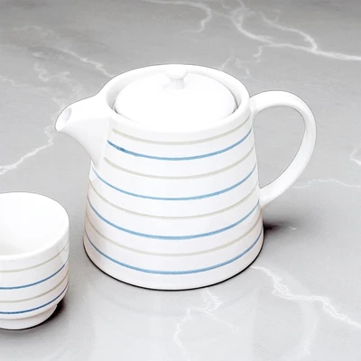 Gambar Appetite Hoshi Teko Teh & Cangkir Stoneware Dengan Nampan 500 ml Set 4 Pcs - Mix