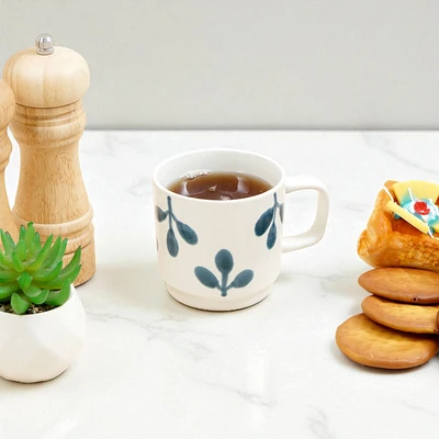 Gambar Appetite Hikari Mug Stoneware 260 ml Set 4 pcs - Putih