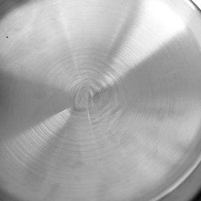 Gambar Cavea Ukuran M Tempat Makan Hewan Flat Stainless Steel - Silver