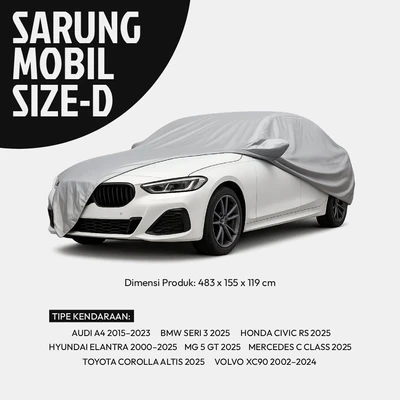 Gambar Otto Klasse Cover Mobil Tipe Sedan-D 5 Layer Lightweight - Abu-Abu