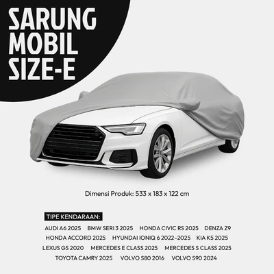 Gambar Otto Klasse Cover Mobil Tipe Sedan-E 5 Layer Lightweight - Abu-Abu