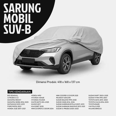 Gambar Otto Klasse Cover Mobil Tipe Suv-B 5 Layer Lightweight - Abu-Abu