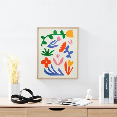 Gambar Informa Lukisan Kanvas Handmade & Print Plant 40x50 cm V2 - Mix
