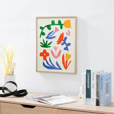 Gambar Informa Lukisan Kanvas Handmade & Print Plant 40x50 cm V2 - Mix