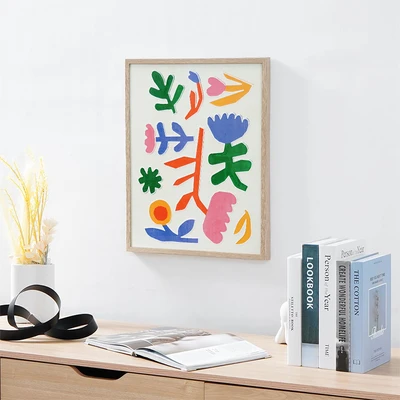 Gambar Informa Lukisan Kanvas Handmade & Print Plant 40x50 cm V1 - Mix